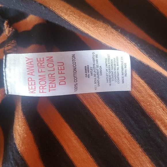 Hatley Breton Navy and Orange Striped Long Sleeve Sz. XL Top - Picture 10 of 11